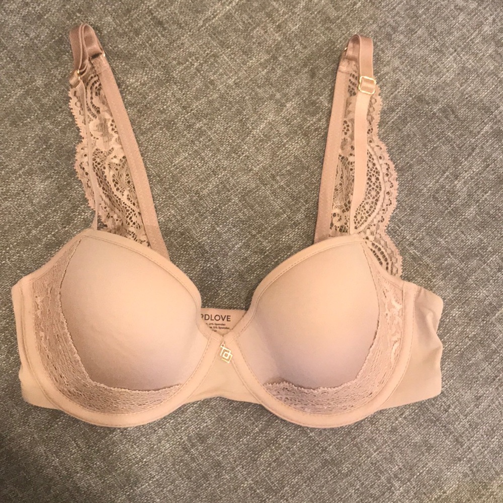 ThirdLove Lace Back T-shirt Bra in Taupe! 30D